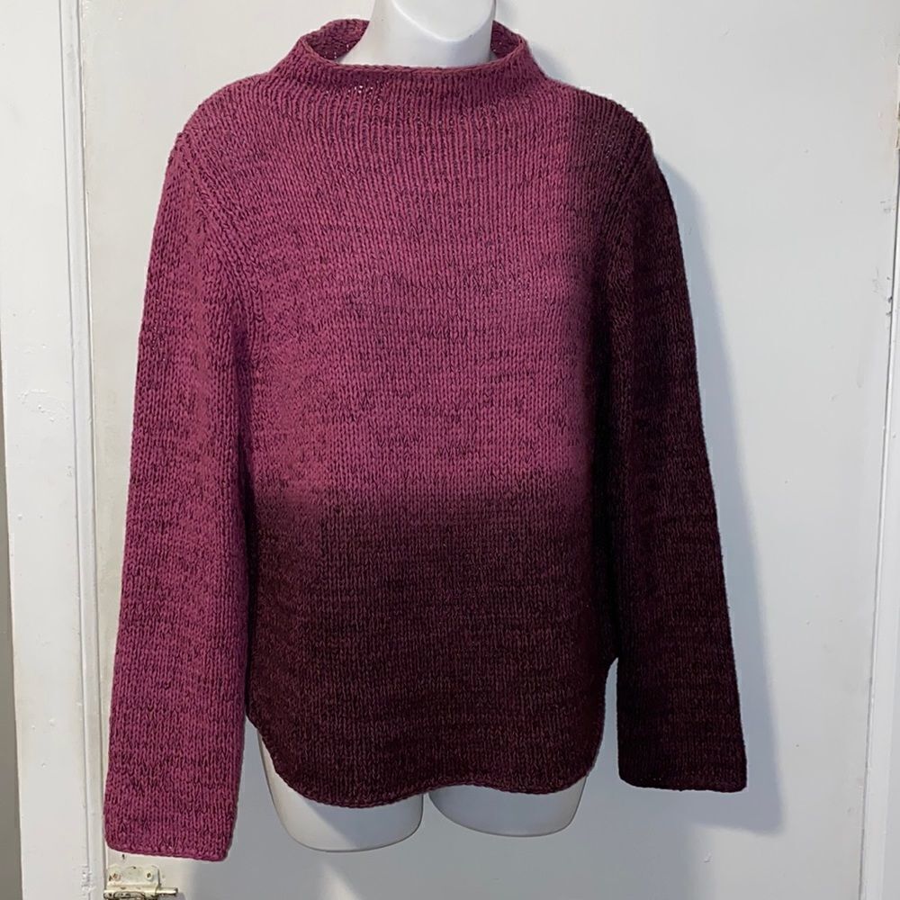 CO & EDDY Purple Ombre Sweater-M